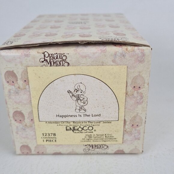 Precious Moments 12378 "Happines Is The Lord"  Porcelain Figurine - Picture 6 of 6